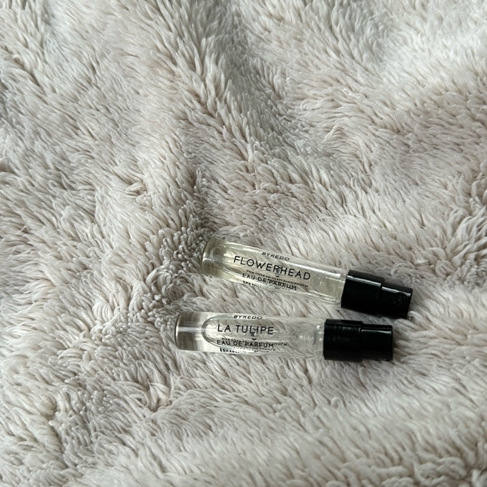 Byredo Flowerhead and La Tulipe samples